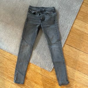 Rag & Bone gray jeans size 30x33 fit 1 extra slim